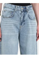 031668 Wide Leg Denim Trousers