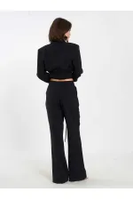 Pantalon à ceinture droite 031663