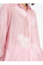 080781 Embroidered Oversize Shirt