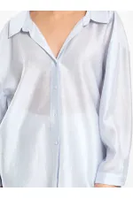 Chemise oversize à col ouvert 080811