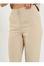 Pantalon à ceinture droite 031657