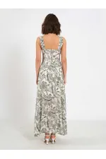 111557 Patterned Slit Dress