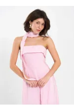 111706 Strapless Dress with Slit