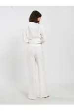 Pantalon à ceinture droite 031663