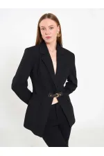 131066 Stella Jacket with Front Belt Buckle