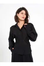 Chemise à détails en dentelle 080812