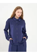 080771 Basic Satin Shirt