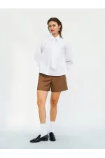 Chemise à une poche avec cravate 080733