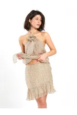 041187 Mini-jupe à volants