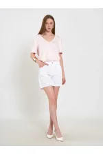 010877 Denim Mini Shorts