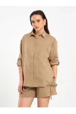 080783 Etek Pervazlı Gömlek