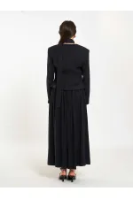 131049 Veste châle à col en V