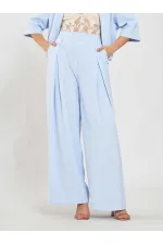 031635 A pileli Bol Paça Pantolon