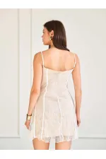 111742 Sequin Lace Dress