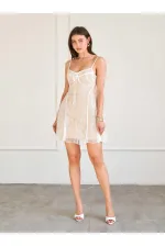 111742 Sequin Lace Dress