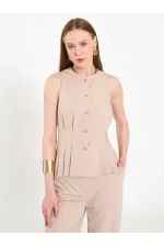 120746 Stella Waist-Fitted Vest