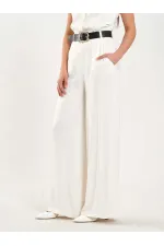 Pantalon à pli unique avec détail de ceinture 031624