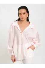 Chemise oversize à col ouvert 080811