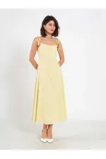 111554 Ruffled Voile Midi Dress