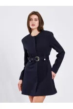 111640 Kendinden Kemerli Mini Elbise