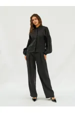 220579 Balloon Sleeve Shirt and Trouser Set