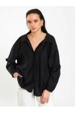 Chemise oversize à col ouvert 080811