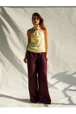 071773 Buckled Satin Blouse 071773 Buckled Satin Blouse