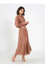 041192 Volanlı Midi Etek