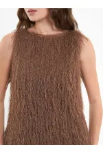 111634 Saçaklı Mini Elbise