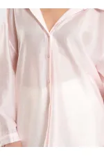 Chemise oversize à col ouvert 080811