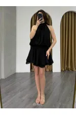 041182 Ribbed Waist Mini Skirt