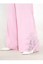 220657 Lace Detail Top and Bottom Set