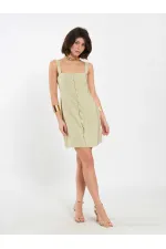 Robe courte boutonnée 111707