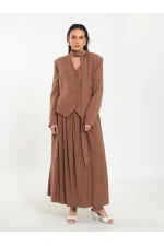 131049 Veste châle à col en V