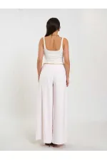 031641 Double Pleated Trousers with Trim