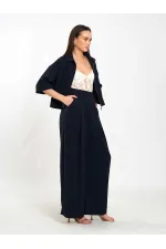 031635 A pileli Bol Paça Pantolon