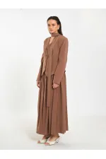 131049 Veste châle à col en V