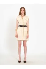 111720 Ayos Linen Mini Dress with Pocket Detail