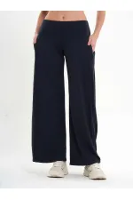 031595 Wide Leg Trousers with Side Pleats