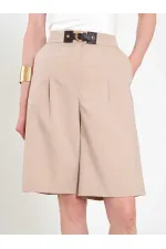 010880 Stella Bermuda Shorts with Buckle