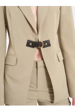 131066 Stella Jacket with Front Belt Buckle