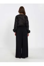 031676 Pleated Loose Fit Belted Trousers