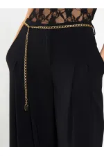 031641 Double Pleated Trousers with Trim