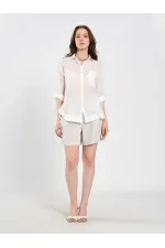 080825 Cotton Shirt with Hem 080825 Cotton Shirt with Hem