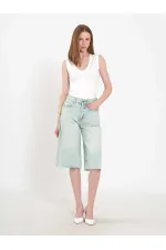 010878 Relaxed Fit Bermuda Denim Shorts