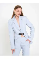 131066 Stella Jacket with Front Belt Buckle