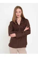 080820 Tencel Shirt with Lace Details