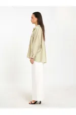 Chemise oversize à col ouvert 080811