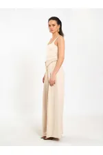 031641 Double Pleated Trousers with Trim