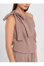 071886 One Shoulder Blouse